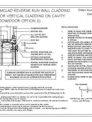 RI RSC W012C 1 RR SLIMCLAD RR SILL FLASHING FOR VERTICAL CLADDING ON CAVITYRECESSED WINDOW DOOR OPTION 2 pdf