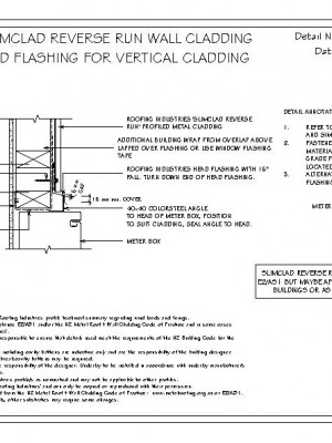 RI RSC W015A RR SLIMCLAD RR METER BOX HEAD FLASHING FOR VERTICAL CLADDING pdf