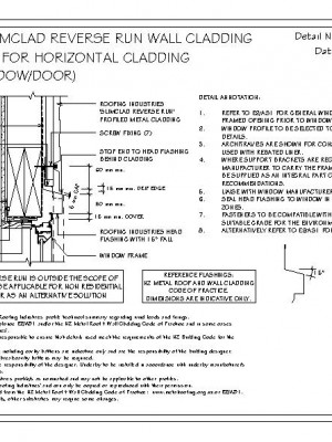RI RSC W032A RR SLIMCLAD RR HEAD FLASHING FOR HORIZONTAL CLADDINGRECESSED WINDOW DOOR pdf