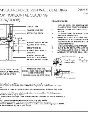 RI RSC W032C RR SLIMCLAD RR SILL FLASHING FOR HORIZONTAL CLADDINGRECESSED WINDOW DOOR pdf