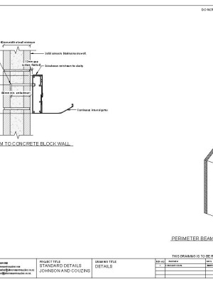 S4 09 PERIMETER BEAM TO CONCRETE BLOCK WALL pdf
