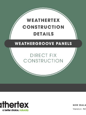 Weathergroove Direct Fix construction details pdf