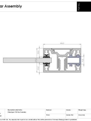 Glazing Bar front view 1 pdf