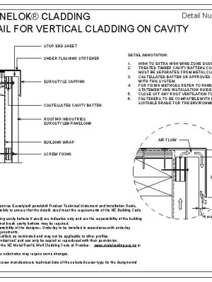 RI ESPWVC 010A BARGE CAP DETAIL FOR VERTICAL CLADDING ON CAVITY pdf