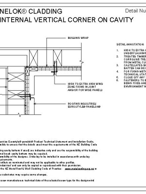 RI ESPWVC 040A WALL CLADDING INTERNAL VERTICAL CORNER ON CAVITY pdf