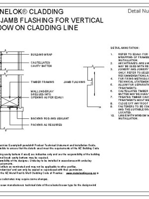 RI ESPWVC 140B WINDOW DOOR JAMB FLASHING FOR VERTICAL CLADDING WINDOW ON CLADDING LINE pdf