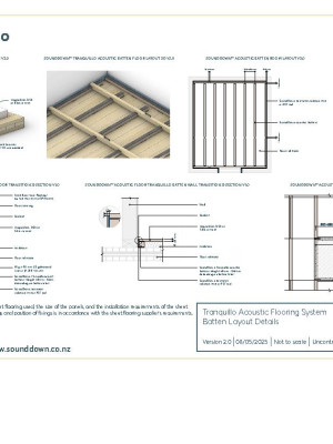 Tranquillo Acoustic Battens Layout Fixing Details   Flooring v2 0 pdf