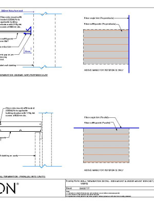 SHEET 77 WALL TERMINATION DETAIL CAVITY AND SEISMIC PDF