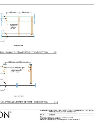 SHEET68 SUSPENDED STEEL PURLIN PARALLEL SIDE END SECTION PDF