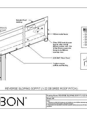 REVERSE SLOPING SOFFIT 1 22 DEGREE ROOF PITCH PDF