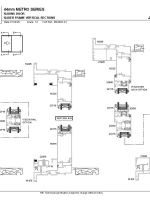 APL Metro Series Sliding Door Drawings pdf