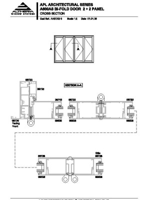 Altherm APL Architectural Series Bi Fold Doors Drawings pdf