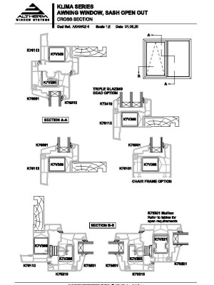 Altherm Klima Awning Windows Drawings pdf