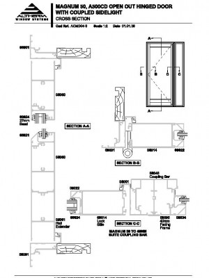 Drawings for Commercial Magnum Commercial Doors by ALTHERM Window ...