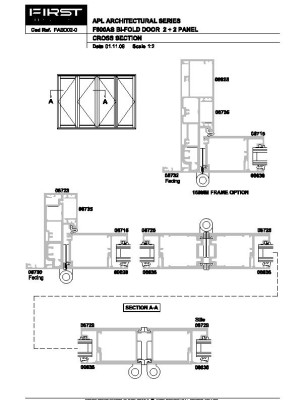 FIRST APL Architectural Series Bi Fold Doors Drawings pdf