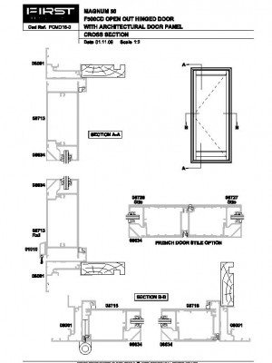 Drawings for Commercial Magnum Commercial Doors by FIRST Windows ...
