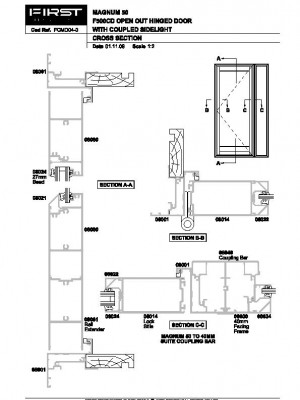 Drawings for Commercial Magnum Commercial Doors by FIRST Windows ...