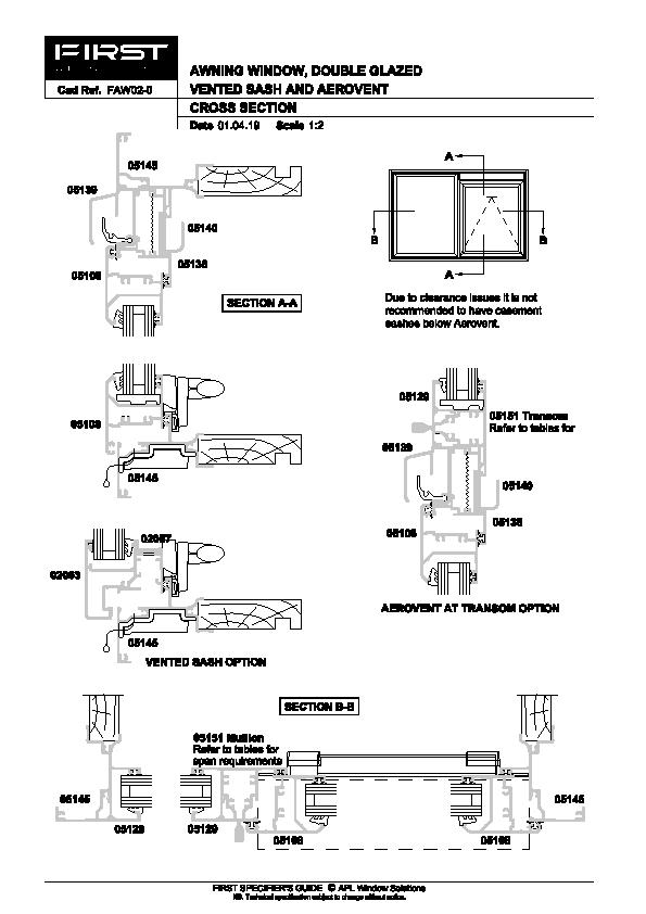 Aluminium Flush Casement Window (Style 50) - Glass Openings